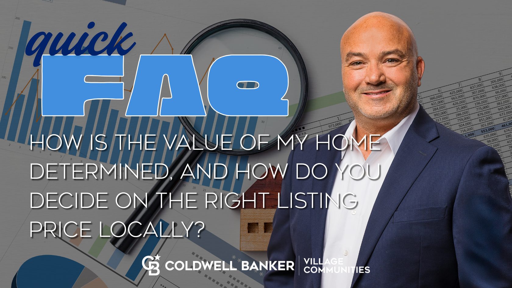 Craig Melton real estate FAQ graphic explaining how home value is determined and how listing price is decided locally