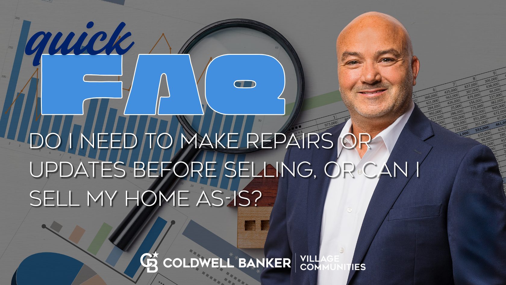Craig Melton real estate FAQ graphic explaining whether sellers should make repairs or sell a home as-is