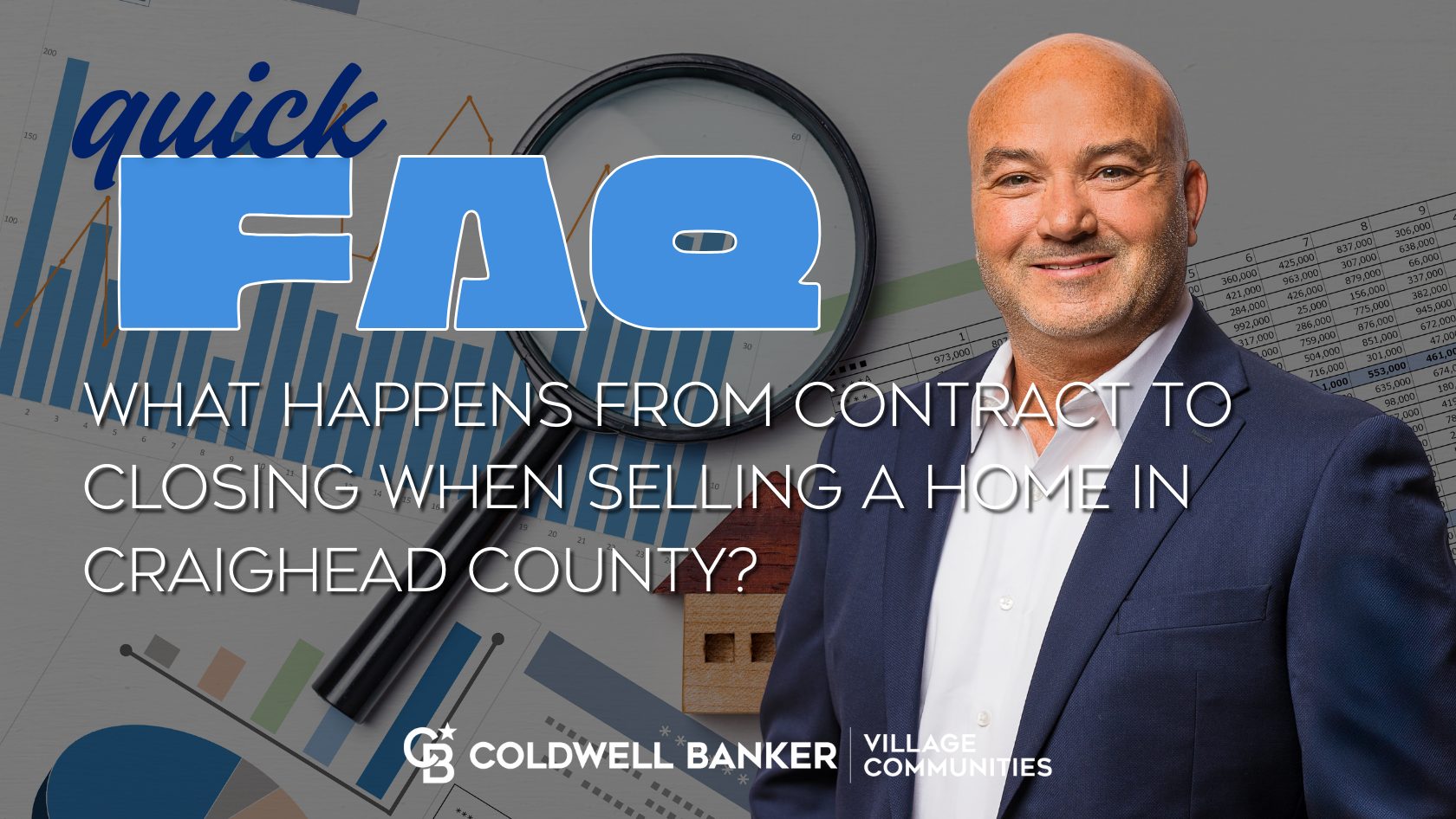 Craig Melton real estate FAQ graphic explaining what happens from contract to closing when selling a home in Craighead County